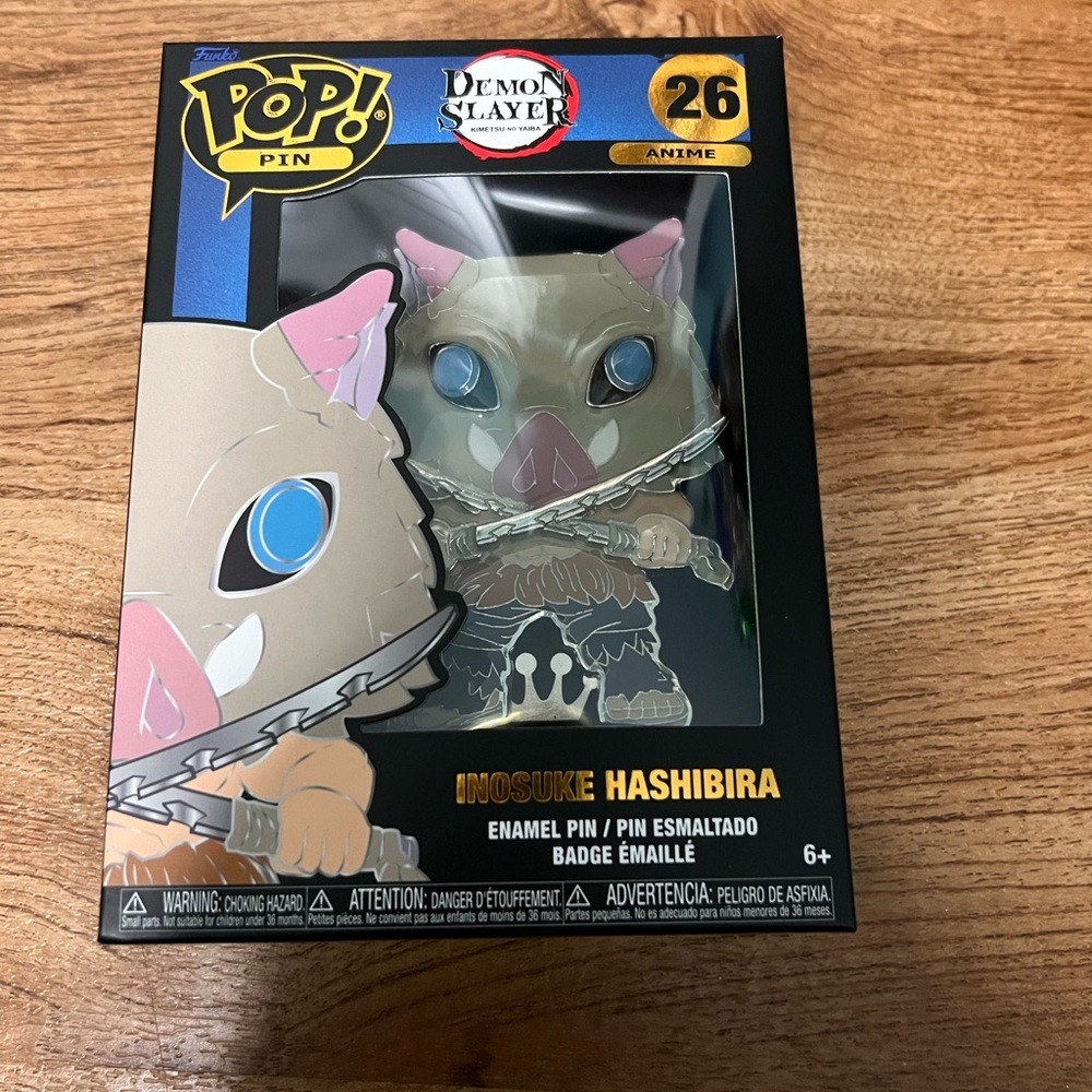 Funko Pop Pin Inosuke Hashibira Demon Slayer - Picture 4 of 10
